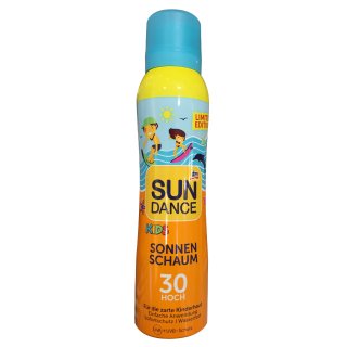 Sundance KIDS Sonnenschaum LSF30 Hoch für die zarte Kinderhaut (200ml Flasche)