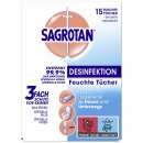 Sagrotan Desinfektion Feuchte Tücher 5er Pack (5x15 Tücher)