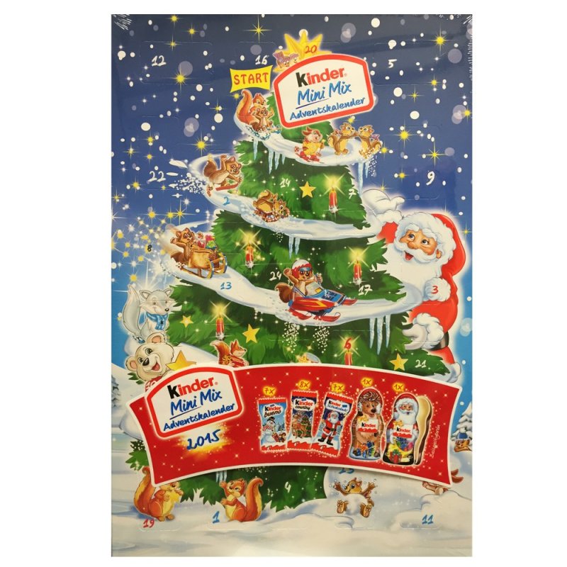 Kinder Mini Mix Adventskalender Rot Mit Kinder Bueno Minis, Kinder Co