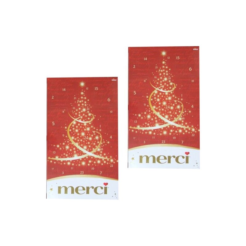 Merci Adventskalender, Merci Petits, Merci Crocant, 2er Pack (Motiv