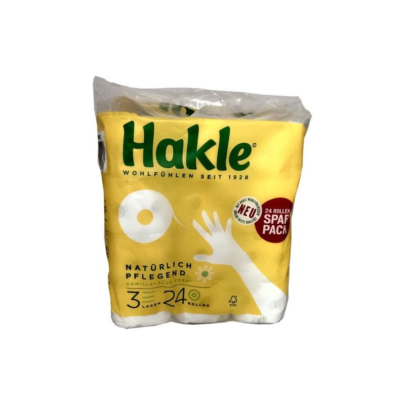 Hakle & Toilettenpapier Aloe 1 wohlfühlen 3-Lagig vera\