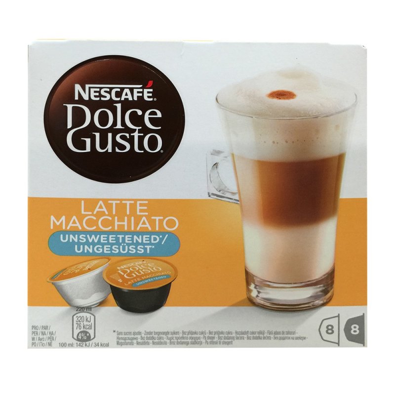 Nescafe Dolce Gusto Latte Macchiato Ungesüsst 8 Portionen 4356