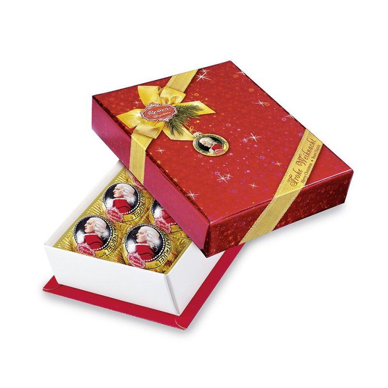 Подарок г. Reber набор конфет Reber, 120г. Набор конфет Reber Constanze Mozart Kugeln 120 г. Подарочная коробка конфет. Конфеты в коробках подарочные.