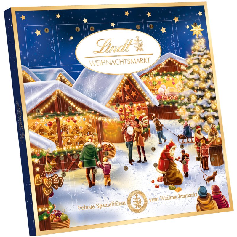 Lindt Adventskalender Set MiniTischKalender Doppelpack