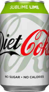 Diet Coke Sublime Lime no sugar no calories
