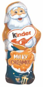 kinder Milky Caramel Schokoladen Weihnahctsmann