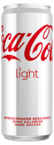 Coca Cola light in silber Dose Jubiläum