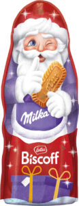 Spekulatius milka Biscoff Weihnachtsmann mit Lotus Keks (Kaffeekekse)